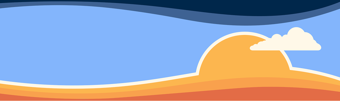 Sunrise graphic banner